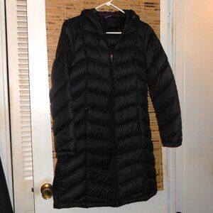 Tommy Hilfiger Women’s Long Down Hooded Puffer Jacket Coat *Size: S